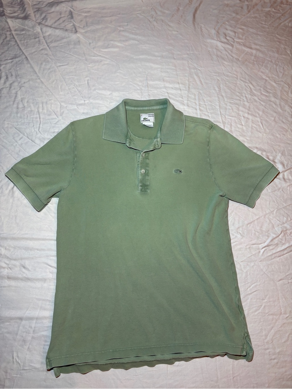 Lacoste Men's Sage Green Pique Polo